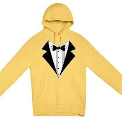 Black Tux Tuxedo Premium Pullover Hoodie