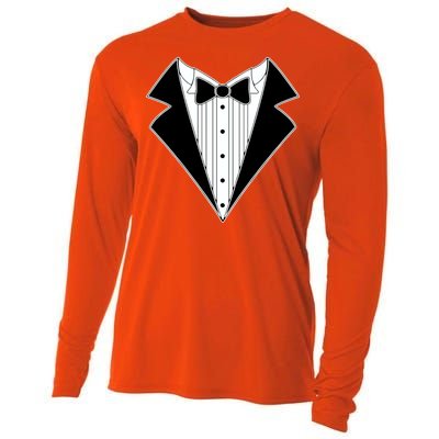 Black Tux Tuxedo Cooling Performance Long Sleeve Crew