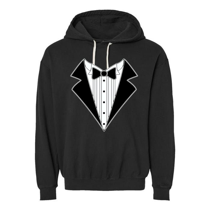 Black Tux Tuxedo Garment-Dyed Fleece Hoodie