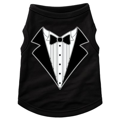 Black Tux Tuxedo Doggie Tank