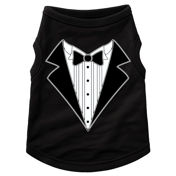 Black Tux Tuxedo Doggie Tank