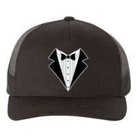 Black Tux Tuxedo Yupoong Adult 5-Panel Trucker Hat