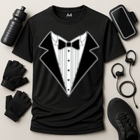 Black Tux Tuxedo Performance Shirt