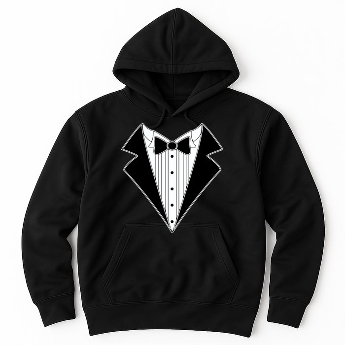 Black Tux Tuxedo Hoodie