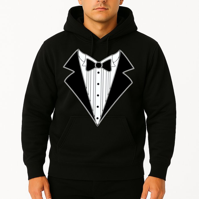 Black Tux Tuxedo Hoodie