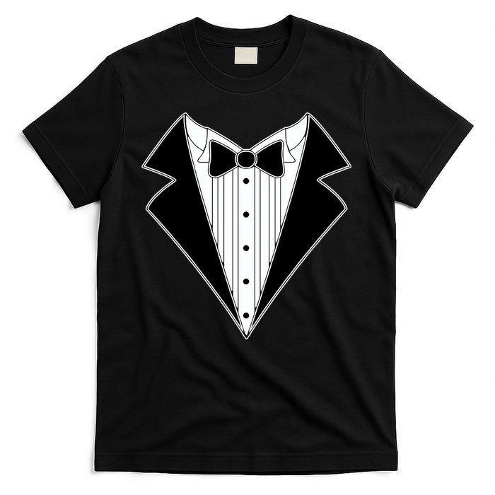 Black Tux Tuxedo T-Shirt