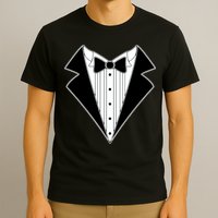 Black Tux Tuxedo T-Shirt