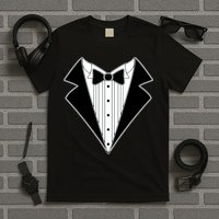 Black Tux Tuxedo T-Shirt