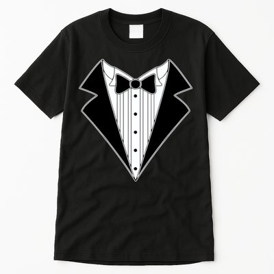 Black Tux Tuxedo Tall T-Shirt