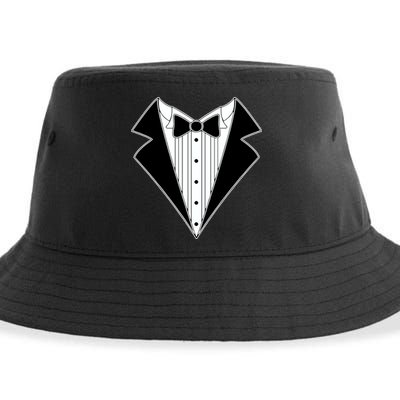 Black Tux Tuxedo Sustainable Bucket Hat