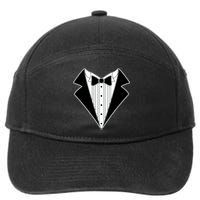 Black Tux Tuxedo 7-Panel Snapback Hat