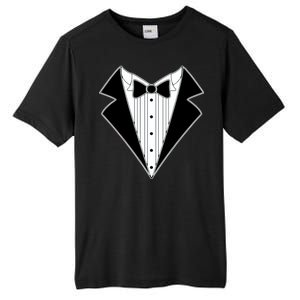 Black Tux Tuxedo Tall Fusion ChromaSoft Performance T-Shirt