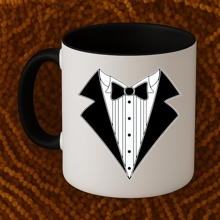 Black Tux Tuxedo Mug