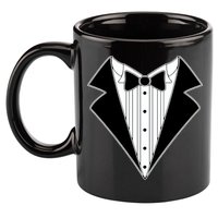 Black Tux Tuxedo 11oz C Handle Ceramic Mug