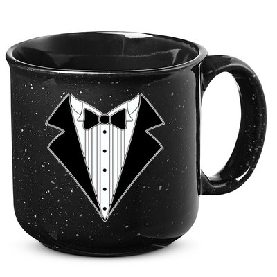 Black Tux Tuxedo 15oz Campfire Ceramic Mug