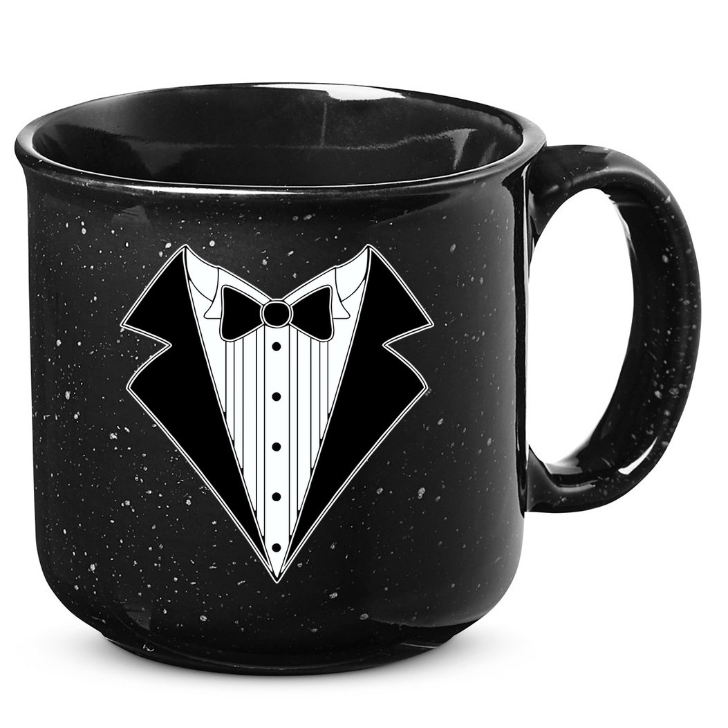 Black Tux Tuxedo 15oz Campfire Ceramic Mug