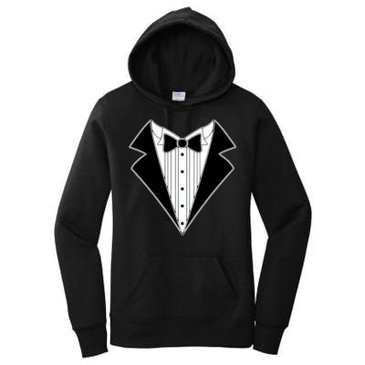 Black Tux Tuxedo Women's Pullover Hoodie