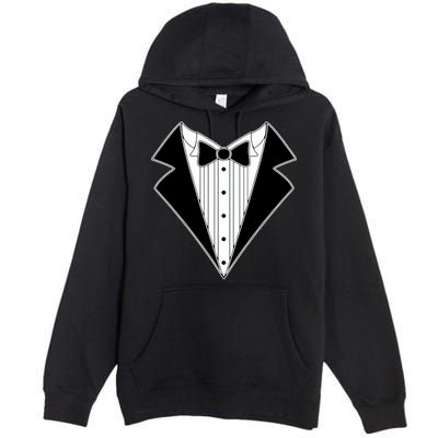 Black Tux Tuxedo Premium Pullover Hoodie