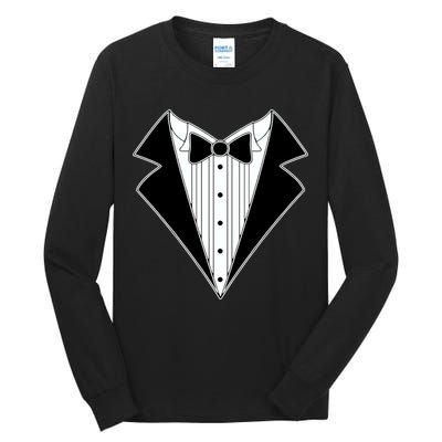 Black Tux Tuxedo Tall Long Sleeve T-Shirt