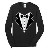 Black Tux Tuxedo Tall Long Sleeve T-Shirt