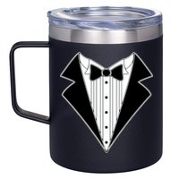 Black Tux Tuxedo 12oz Stainless Steel Coffee Mug