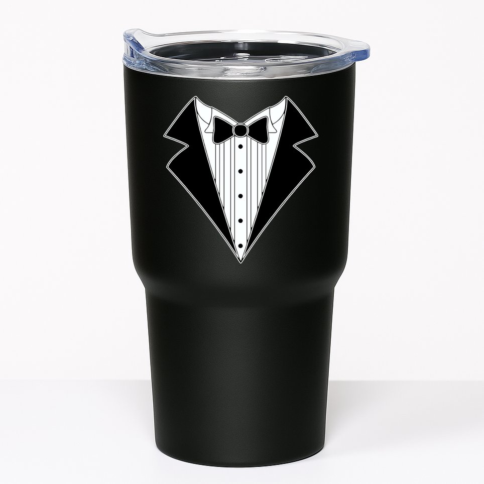 Black Tux Tuxedo Tumbler