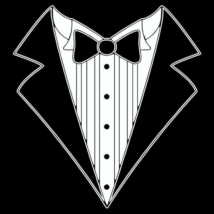Black Tux Tuxedo Mousepad