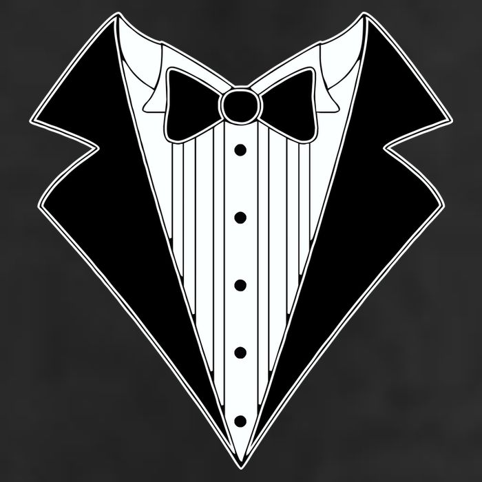 Black Tux Tuxedo Large Microfiber Waffle Golf Towel