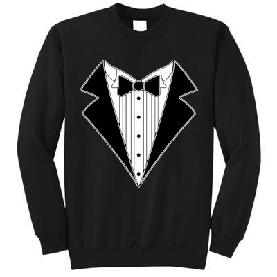 Black Tux Tuxedo Tall Sweatshirt