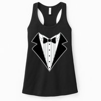 Black Tux Tuxedo Womens Tank Top