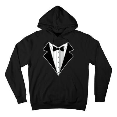Black Tux Tuxedo Tall Hoodie