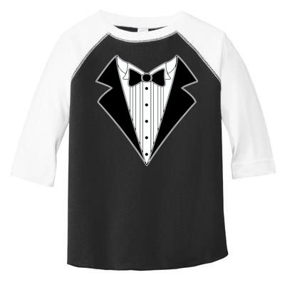 Black Tux Tuxedo Toddler Fine Jersey T-Shirt