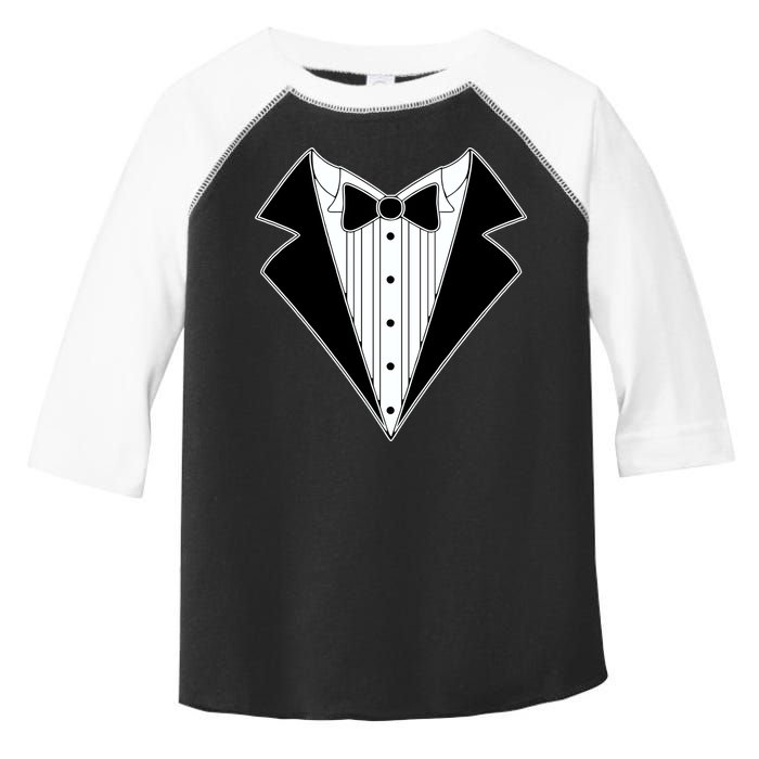 Black Tux Tuxedo Toddler Fine Jersey T-Shirt