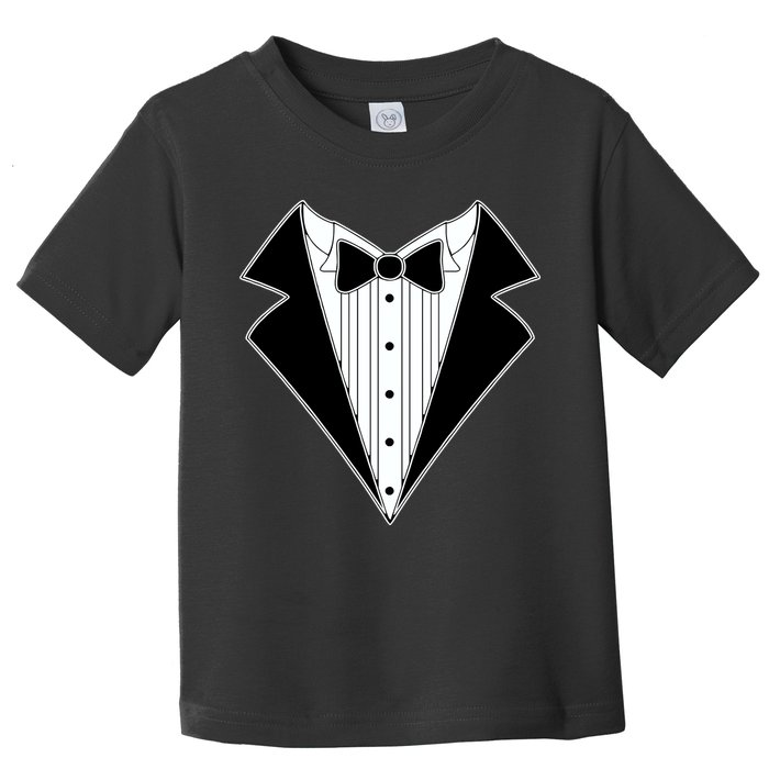 Black Tux Tuxedo Toddler T-Shirt