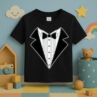 Black Tux Tuxedo Toddler T-Shirt