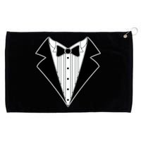 Black Tux Tuxedo Grommeted Golf Towel