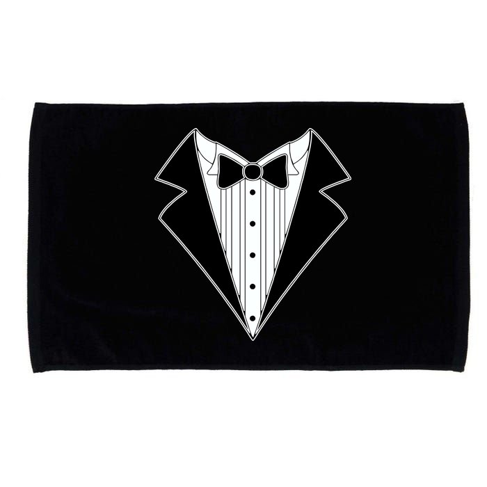 Black Tux Tuxedo Microfiber Hand Towel