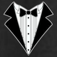 Black Tux Tuxedo Microfiber Hand Towel