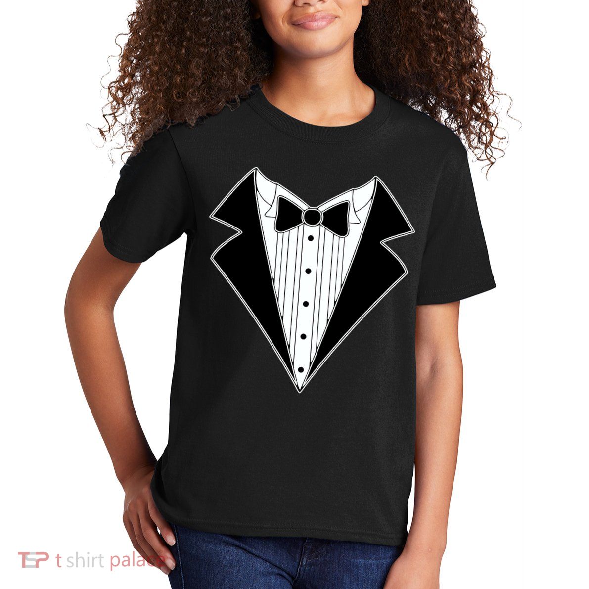 Black Tux Tuxedo Kids T-Shirt