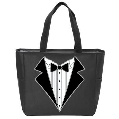 Black Tux Tuxedo Zip Tote Bag