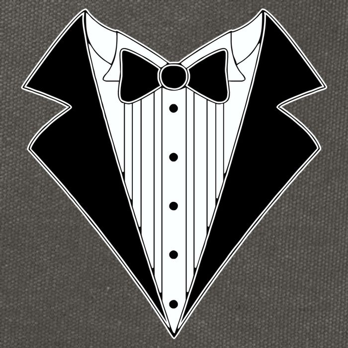 Black Tux Tuxedo Cotton Canvas Backpack