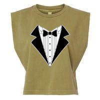 Black Tux Tuxedo Garment-Dyed Women's Muscle Tee