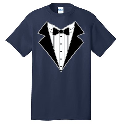 Black Tux Tuxedo Tall T-Shirt