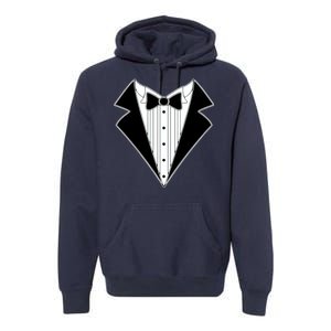 Black Tux Tuxedo Premium Hoodie