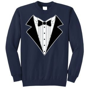 Black Tux Tuxedo Tall Sweatshirt