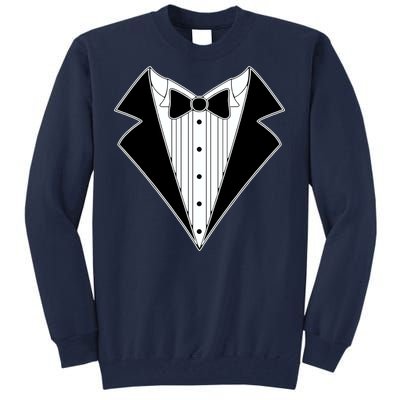 Black Tux Tuxedo Tall Sweatshirt