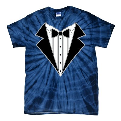 Black Tux Tuxedo Tie-Dye T-Shirt