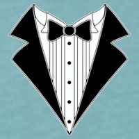Black Tux Tuxedo Sueded Cloud Jersey T-Shirt