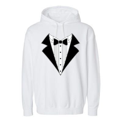 Black Tux Tuxedo Garment-Dyed Fleece Hoodie