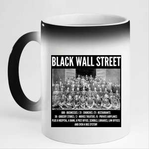 Black Wall Street Black History 11oz Black Color Changing Mug